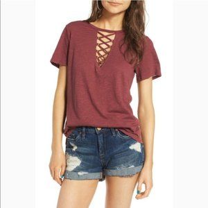 Socialite Tie Up Criss Cross Shirt